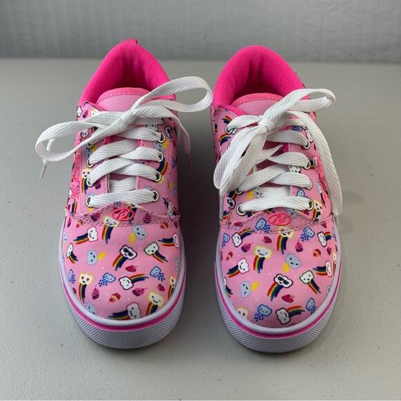 HEELYS Pro 20 Girls Skate Roller Sneakers Shoe Youth Size 5 Light Pink/Rainbow - Picture 11 of 11